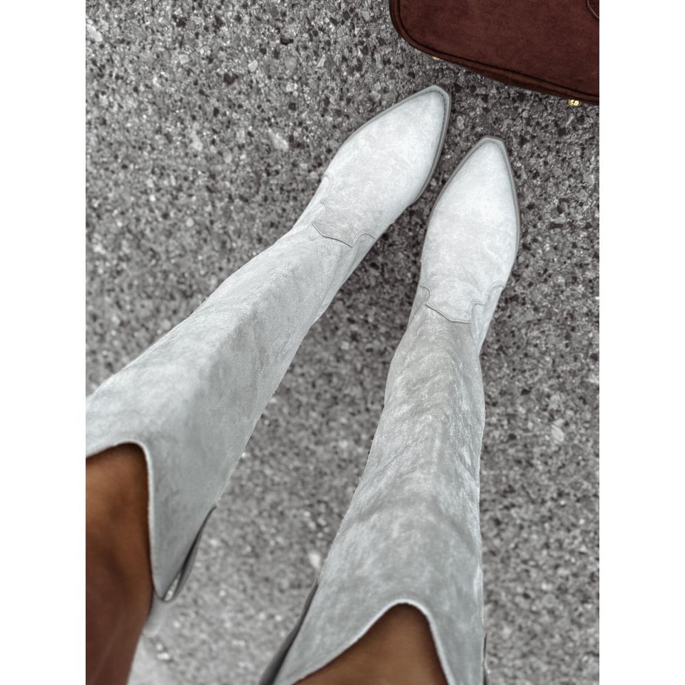 BUTY DAMSKIE KOZAKI KOWBOJKI OLAVOGA SHOES POINT BEIGE