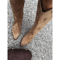 BUTY DAMSKIE KOZAKI KOWBOJKI OLAVOGA SHOES POINT BROWN