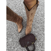 BUTY DAMSKIE KOZAKI KOWBOJKI OLAVOGA SHOES POINT BROWN