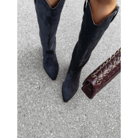 BUTY DAMSKIE KOZAKI KOWBOJKI OLAVOGA SHOES POINT GRAFIT