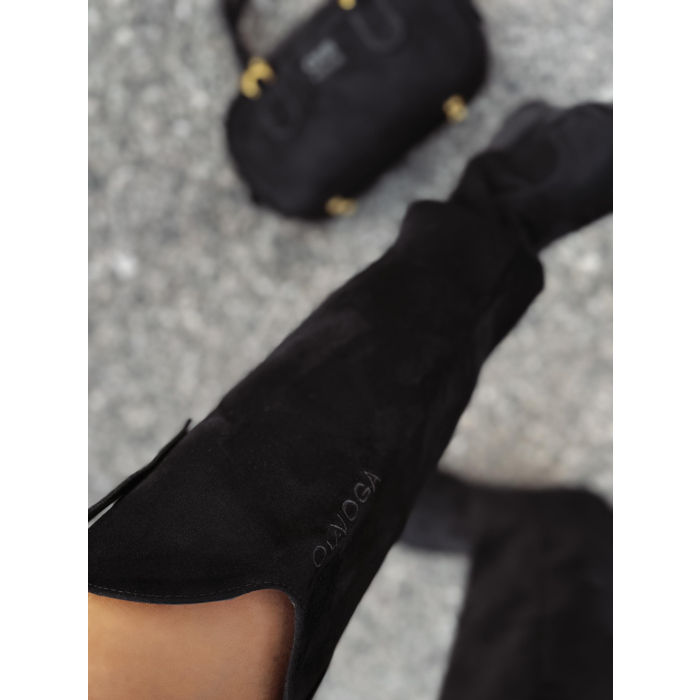 BUTY DAMSKIE KOZAKI KOWBOJKI OLAVOGA SHOES POINT BLACK