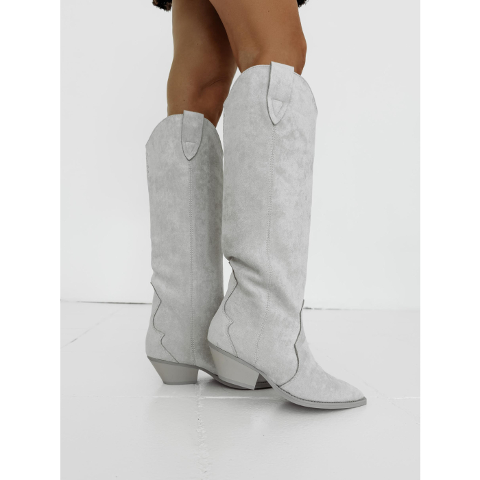 BUTY DAMSKIE KOZAKI KOWBOJKI OLAVOGA SHOES POINT BEIGE
