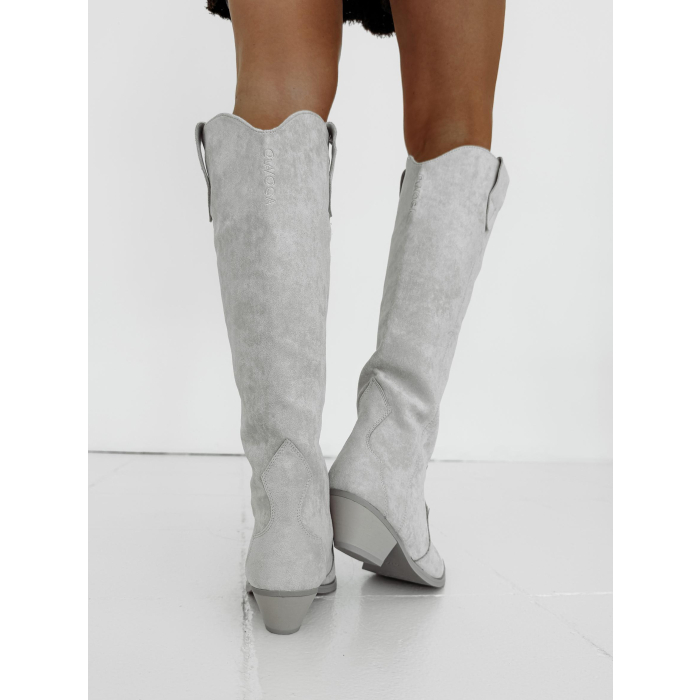 BUTY DAMSKIE KOZAKI KOWBOJKI OLAVOGA SHOES POINT BEIGE