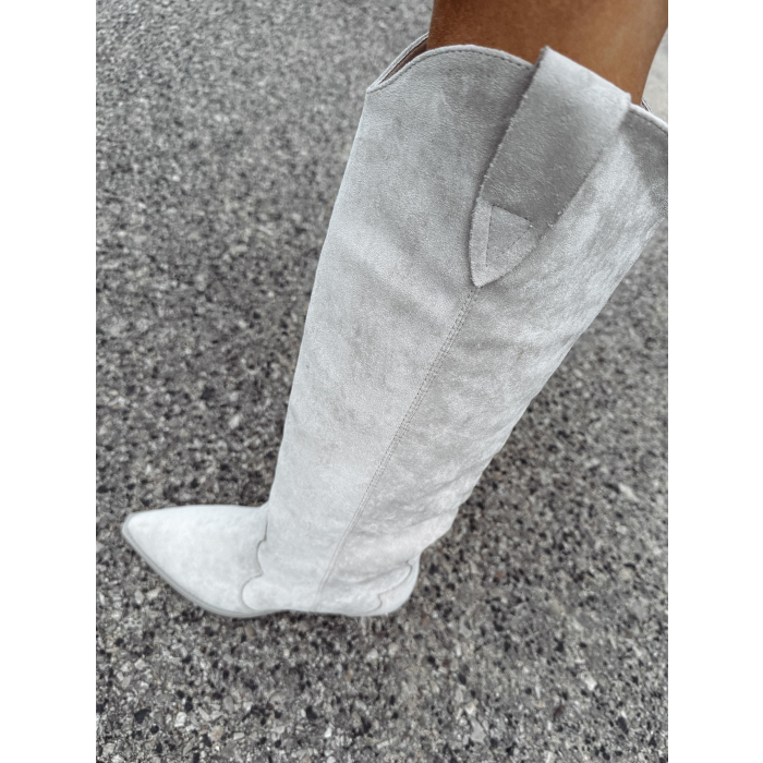 BUTY DAMSKIE KOZAKI KOWBOJKI OLAVOGA SHOES POINT BEIGE
