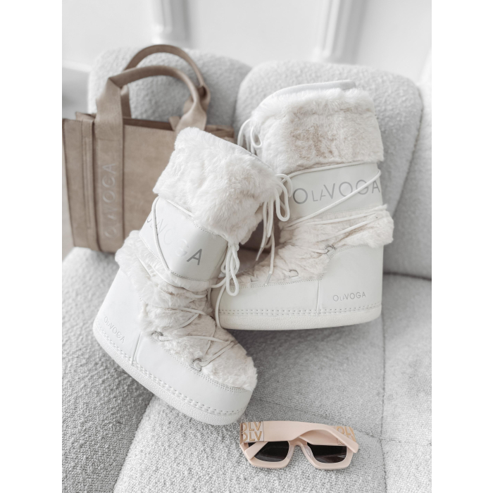BUTY DAMSKIE ŚNIEGOWCE MOON OLAVOGA SHOES WENUS WHITE