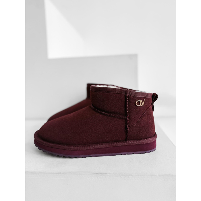 BUTY DAMSKIE ŚNIEGOWCE OLAVOGA SHOES CRUSHY II BORDO