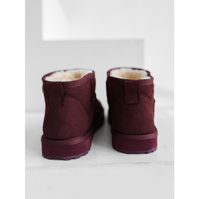 BUTY DAMSKIE ŚNIEGOWCE OLAVOGA SHOES CRUSHY II BORDO