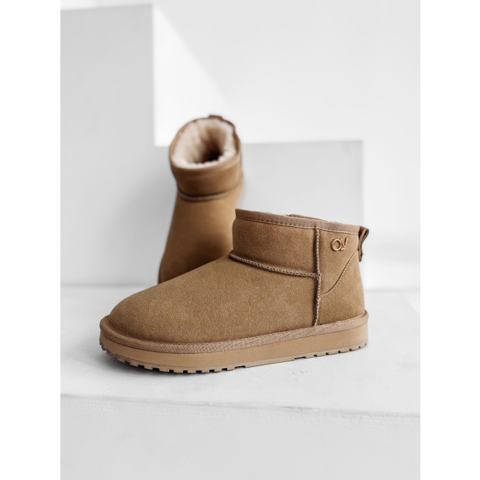 BUTY DAMSKIE ŚNIEGOWCE OLAVOGA SHOES CRUSHY II BEIGE