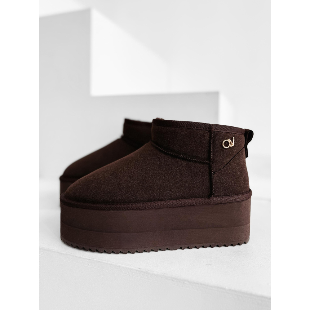 BUTY DAMSKIE ŚNIEGOWCE OLAVOGA SHOES MISTY BROWN
