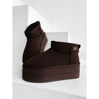 BUTY DAMSKIE ŚNIEGOWCE OLAVOGA SHOES MISTY BROWN