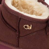 BUTY DAMSKIE ŚNIEGOWCE OLAVOGA SHOES MISTY BURGUND