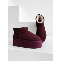 BUTY DAMSKIE ŚNIEGOWCE OLAVOGA SHOES MISTY BURGUND