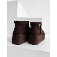 BUTY DAMSKIE ŚNIEGOWCE OLAVOGA SHOES MISTY BROWN