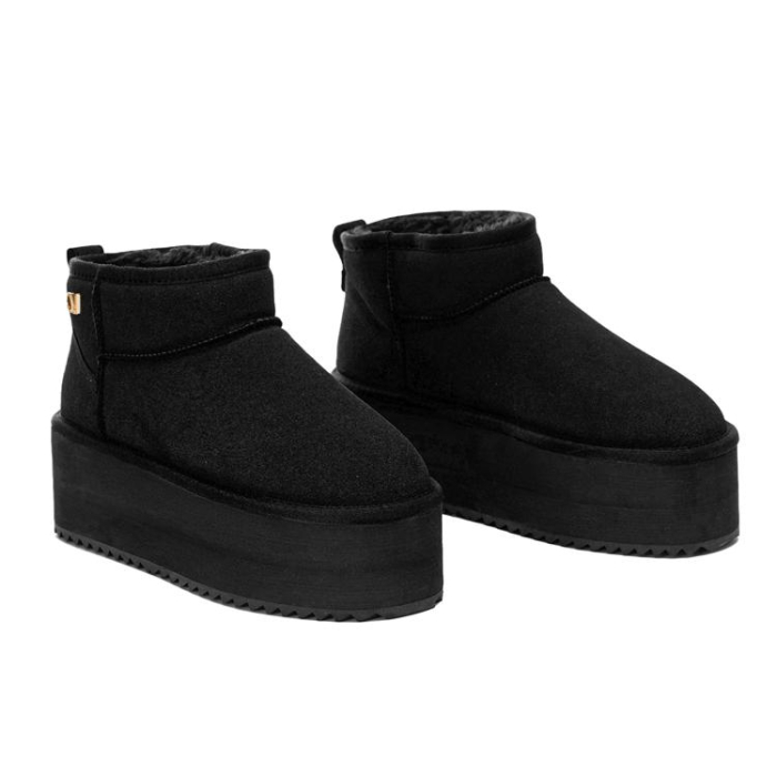 BUTY DAMSKIE ŚNIEGOWCE OLAVOGA SHOES MISTY BLACK