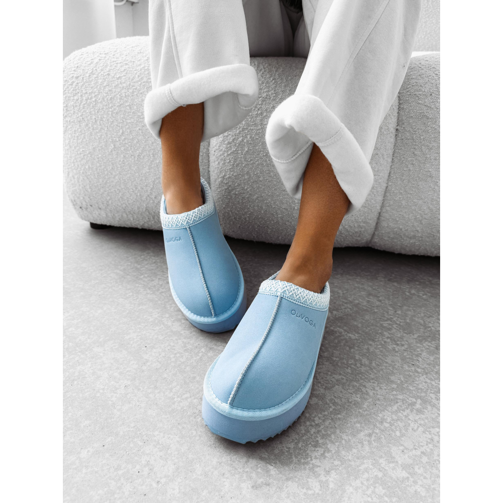 BUTY DAMSKIE ŚNIEGOWCE SLIP-ON OLAVOGA SHOES CUSIE BABY BLUE