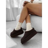 BUTY DAMSKIE ŚNIEGOWCE SLIP-ON OLAVOGA SHOES CUSIE BROWN