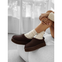 BUTY DAMSKIE ŚNIEGOWCE SLIP-ON OLAVOGA SHOES CUSIE BROWN
