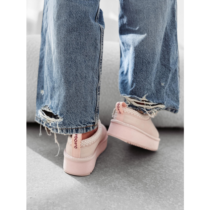 BUTY DAMSKIE ŚNIEGOWCE SLIP-ON OLAVOGA SHOES CUSIE BABY PINK