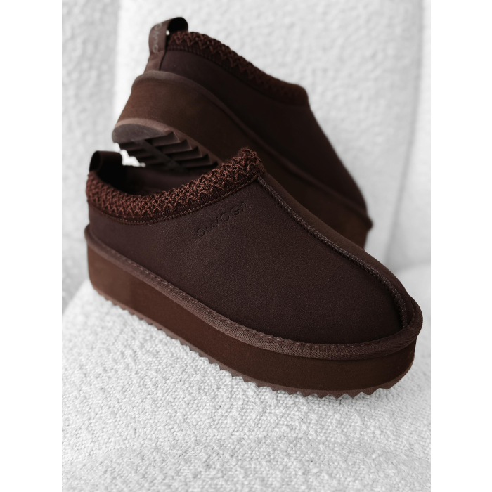 BUTY DAMSKIE ŚNIEGOWCE SLIP-ON OLAVOGA SHOES CUSIE BROWN