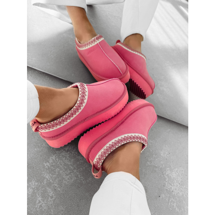 BUTY DAMSKIE ŚNIEGOWCE SLIP-ON OLAVOGA SHOES CUSIE PINK
