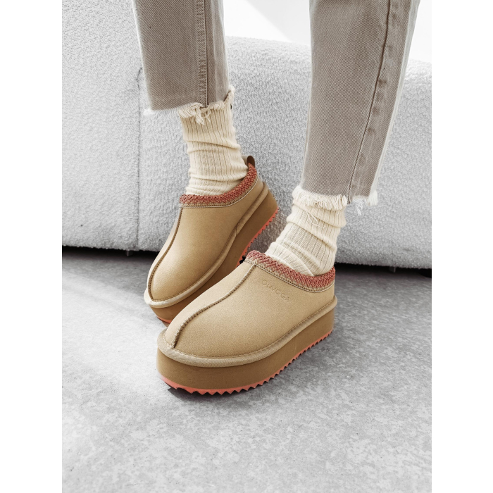 BUTY DAMSKIE ŚNIEGOWCE SLIP-ON OLAVOGA SHOES CUSIE BEIGE