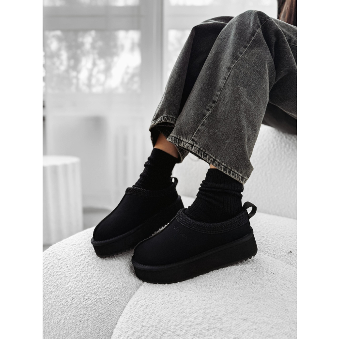 BUTY DAMSKIE ŚNIEGOWCE SLIP-ON OLAVOGA SHOES CUSIE BLACK