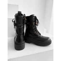 BUTY DAMSKIE WORKERY GOLD OLAVOGA SHOES DICE BLACK