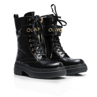 BUTY DAMSKIE WORKERY GOLD OLAVOGA SHOES DICE BLACK