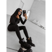 BUTY DAMSKIE WORKERY OLAVOGA SHOES BADDIE BLACK