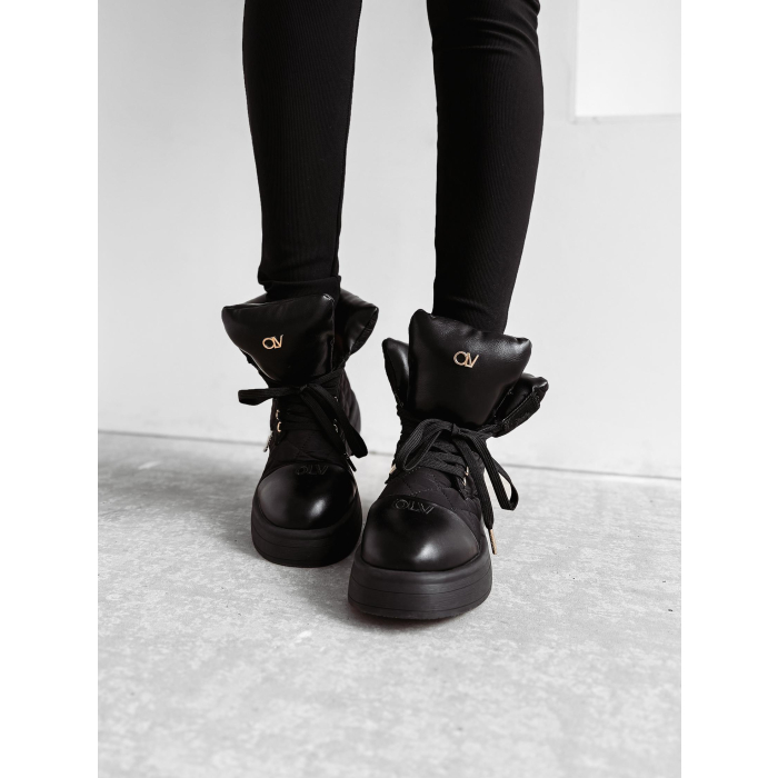 BUTY DAMSKIE WORKERY OLAVOGA SHOES BADDIE BLACK