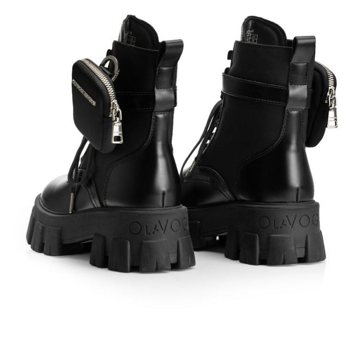 BUTY DAMSKIE WORKERY SASZETKA OLAVOGA SHOES TREAKLY BLACK