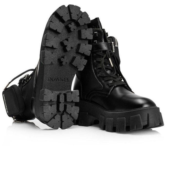 BUTY DAMSKIE WORKERY SASZETKA OLAVOGA SHOES TREAKLY BLACK