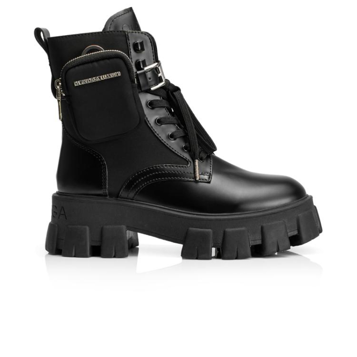 BUTY DAMSKIE WORKERY SASZETKA OLAVOGA SHOES TREAKLY BLACK