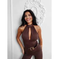 KOMBINEZON MODELUJĄCY Z PASKIEM OLAVOGA ENCHANTED BROWN