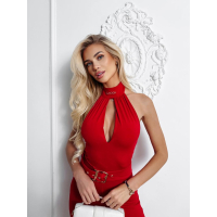 KOMBINEZON MODELUJĄCY Z PASKIEM OLAVOGA ENCHANTED RED