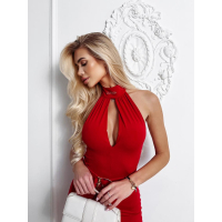 KOMBINEZON MODELUJĄCY Z PASKIEM OLAVOGA ENCHANTED RED