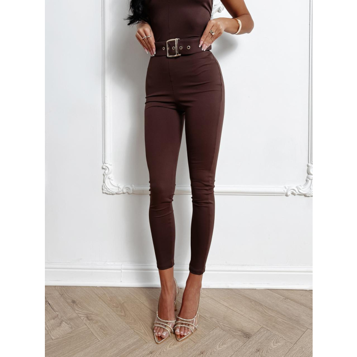 KOMBINEZON MODELUJĄCY Z PASKIEM OLAVOGA ENCHANTED BROWN