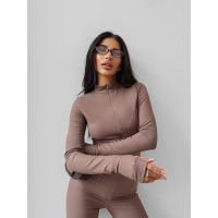 KOMBINEZON PRĄŻKOWANY MODELUJĄCY OLAVOGA TIMELESS EMBER CAPPUCCINO
