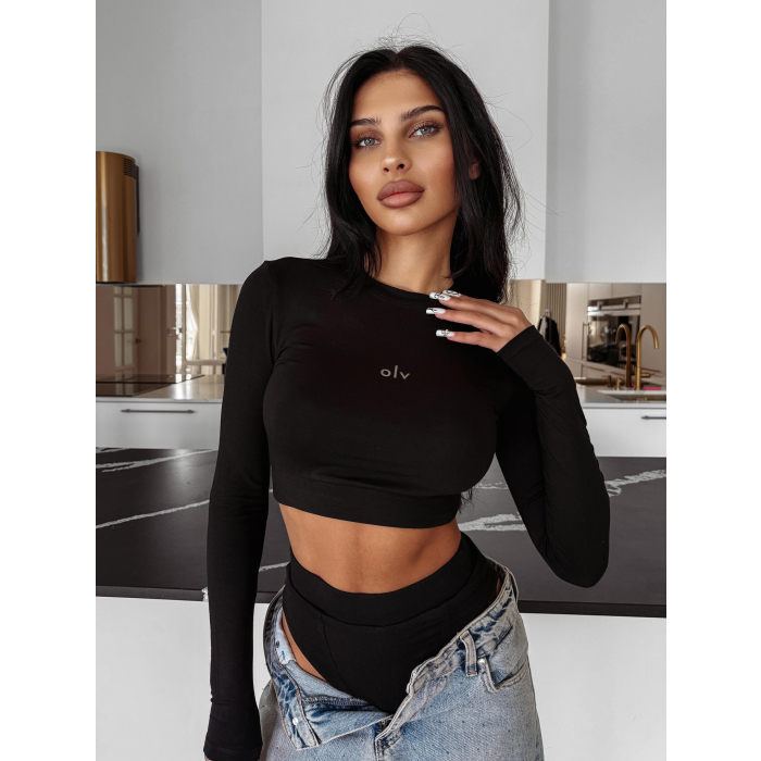 KOMPLET BIELIZNA TOP OLAVOGA COZY EMBER BLACK