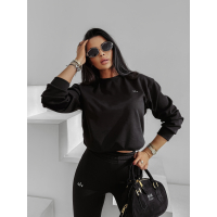 KOMPLET DAMSKI DZIANINOWY OLAVOGA MOSSEIL BLACK
