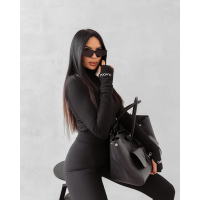 KOMPLET DAMSKI MODELUJĄCY PRĄŻKOWANY OLAVOGA RISALITO BLACK
