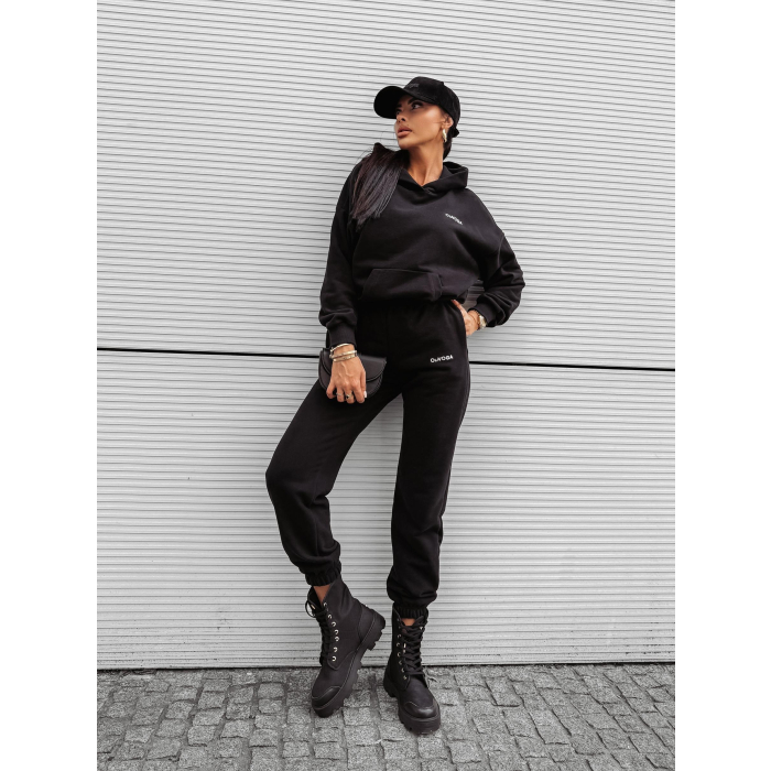 KOMPLET DRES DAMSKI BAWEŁNIANY OLAVOGA DEWFALL BLACK