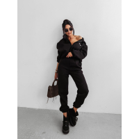 KOMPLET DRES DAMSKI BAWEŁNIANY OLAVOGA SUMELY BLACK