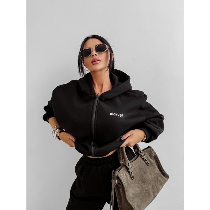 KOMPLET DRES DAMSKI BAWEŁNIANY OLAVOGA SUMELY BLACK
