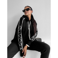 KOMPLET DRES DAMSKI DZIANINOWY OLAVOGA LAROSE BLACK