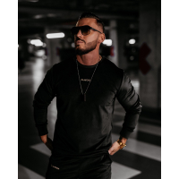 KOMPLET DRES MĘSKI WELUROWY HAFT OLAVOGA MEN VELVET ASH MEN BLACK