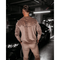 KOMPLET DRES MĘSKI WELUROWY HAFT OLAVOGA MEN VELVET ASH MEN LETTE
