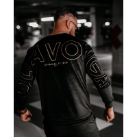 KOMPLET DRES MĘSKI WELUROWY HAFT OLAVOGA MEN VELVET ASH MEN BLACK