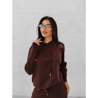 KOMPLET DRES DAMSKI OLAVOGA BOSSIE DARK BROWN