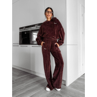 KOMPLET DRES DAMSKI OLAVOGA HARVEST VELVET BROWN